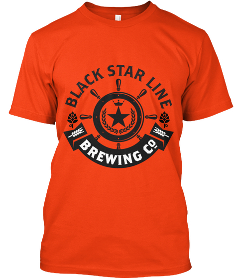 Black Star Line Brewing Co. Launch Deep Orange  Maglietta Front