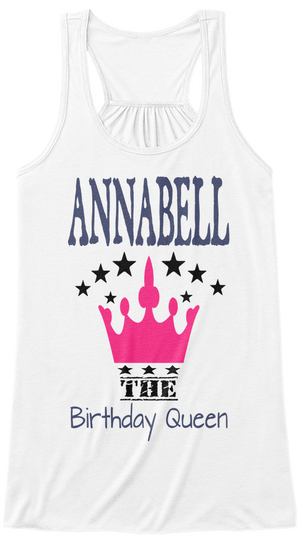 Annabell The Birthday Queen White T-Shirt Front
