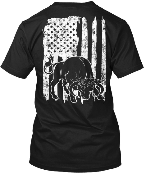 Limited Editon !!! Taurus Flag Black T-Shirt Back