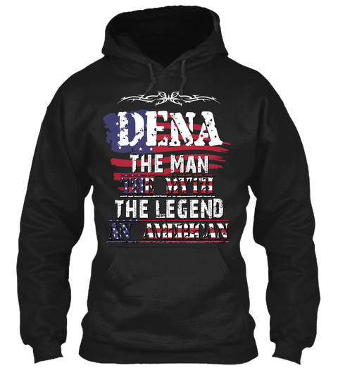 Dena
 Black T-Shirt Front
