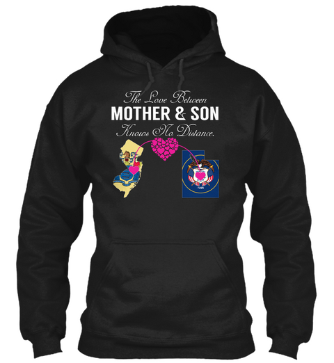 Mother Son   New Jersey Utah Black T-Shirt Front