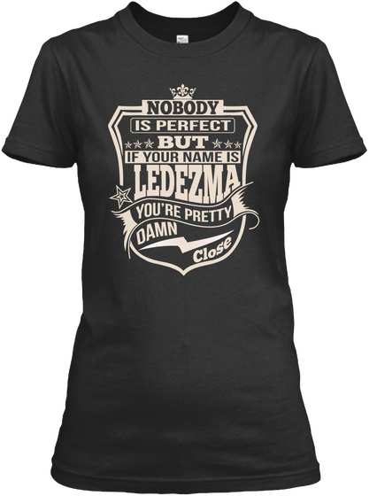 Nobody Perfect Ledezma Thing Shirts Black T-Shirt Front