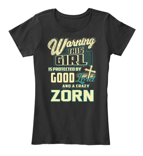 This Girl Protected  Zorn   Customizable Name Black Maglietta Front