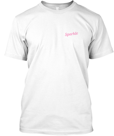 Sparkle White Camiseta Front
