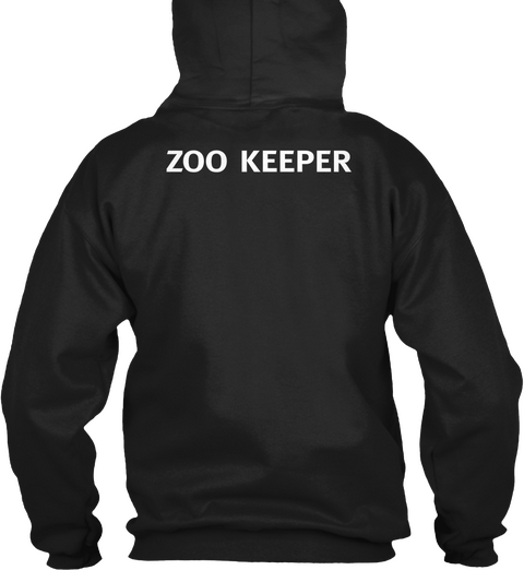 Zoo Keeper Black T-Shirt Back