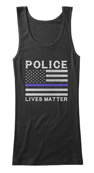 Police Lives Matter Black Maglietta Front