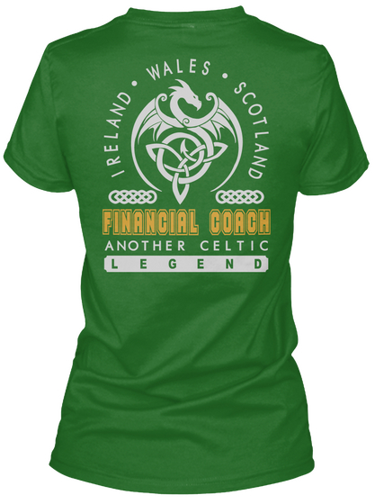 Financial Coach Legend Patrick's Day T Shirts Irish Green T-Shirt Back