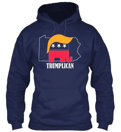 Trumplican Navy T-Shirt Front