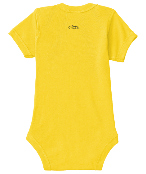 Curly Baby Yellow  T-Shirt Back