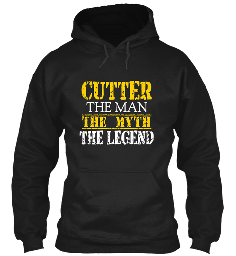 Cutter The Man The Myth The Legend Black Camiseta Front