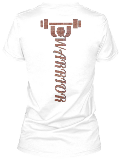 Warrior White T-Shirt Back