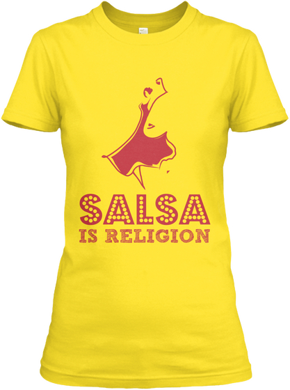 Salsa Is Religion Daisy T-Shirt Front