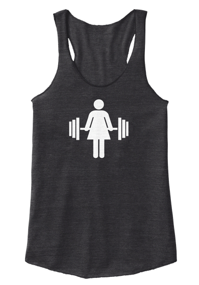 Girls Who Lift Tribute Racer Tank Black Eco Black áo T-Shirt Front