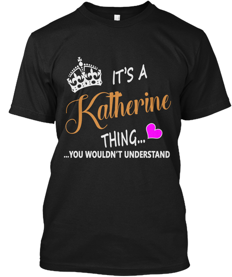 Katherine Black Camiseta Front