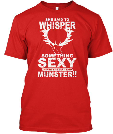 Sexy Munster Rugby Red áo T-Shirt Front