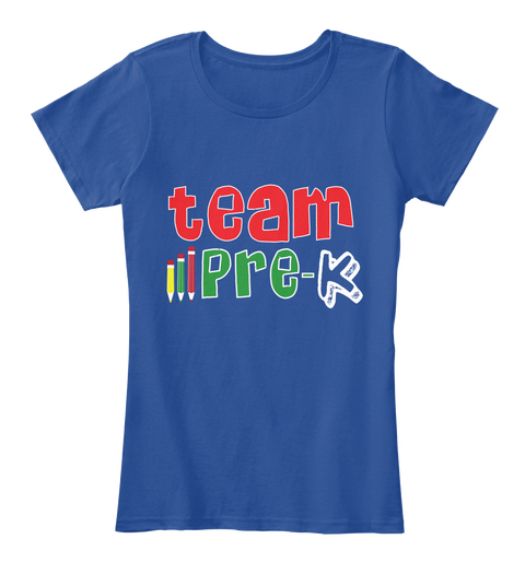 Team Pre K Deep Royal  Camiseta Front