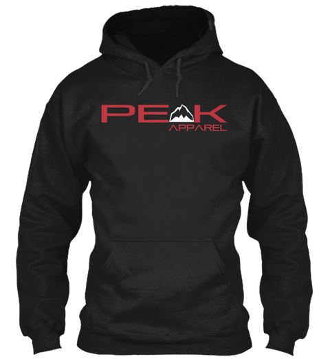 Peak Apparel  Black Camiseta Front