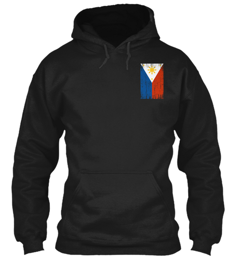 Patriotic Oath (Philippines) Hoodie Black T-Shirt Front