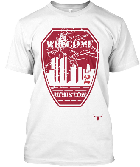 Welcome  2 Houston  White áo T-Shirt Front