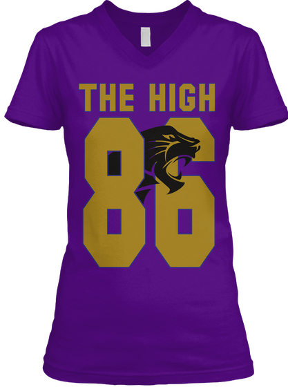 The High 86 Team Purple  T-Shirt Front