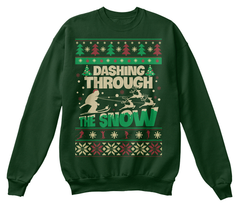 Dashing Through The Snow Deep Forest  T-Shirt Front