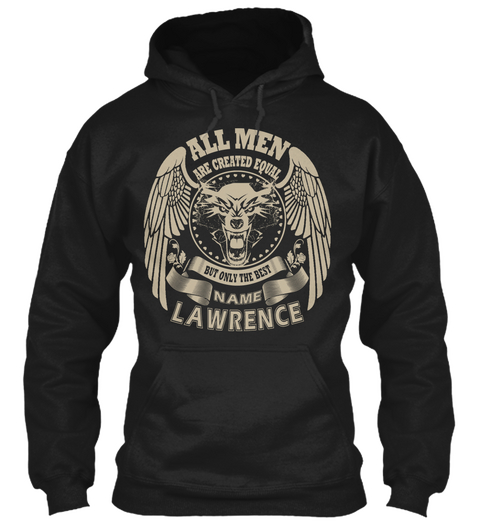 Lawrence Tshirt Custom Black T-Shirt Front