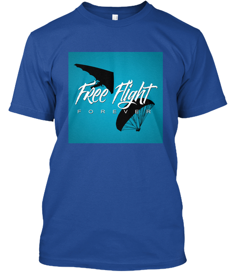 Free Flight Forever  Deep Royal T-Shirt Front