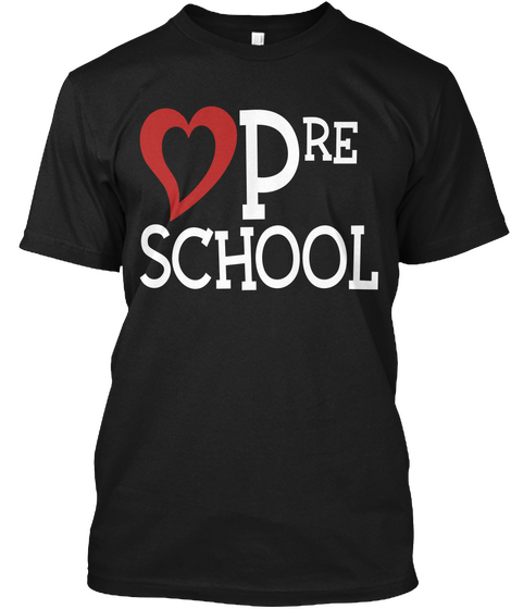 Pre School Black T-Shirt Front