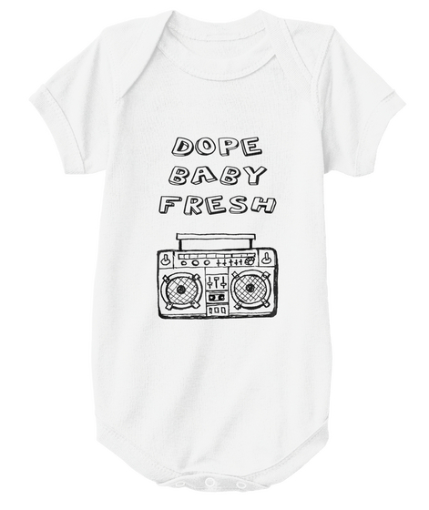 Dope Baby Fresh White T-Shirt Front