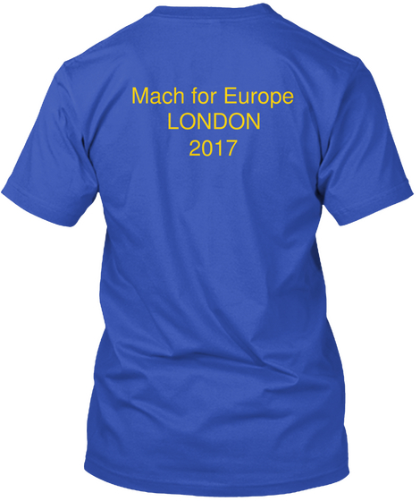 Mach For Europe
London
2017 Royal Blue Kaos Back