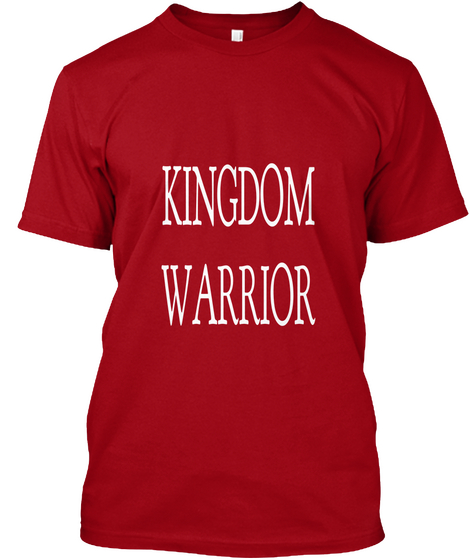 Kingdom Warrior Deep Red T-Shirt Front