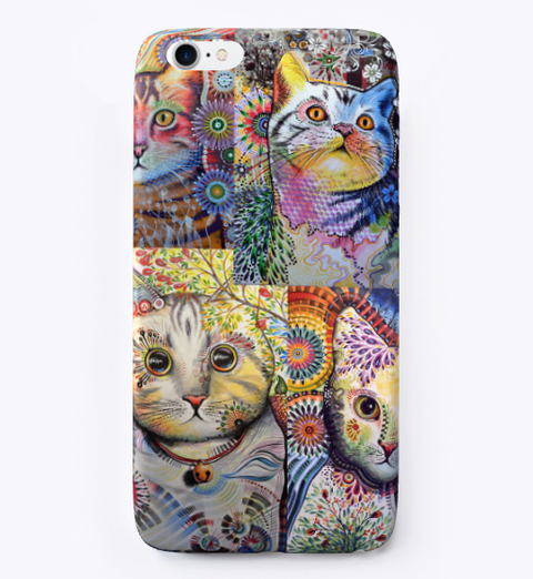 Funny Cat Phone Case Standard Maglietta Front