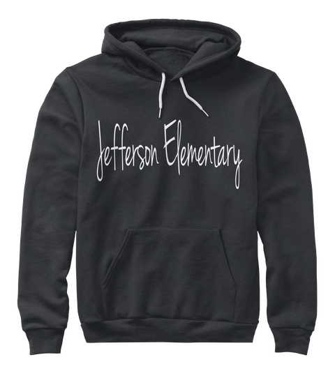 Jefferson Elementary Dark Heather Grey Kaos Front
