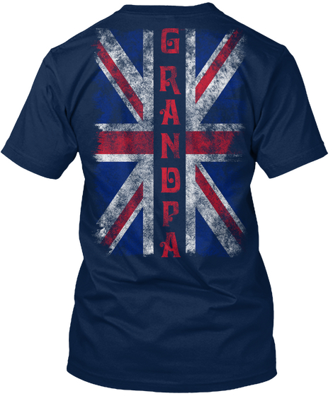 Grandpa Navy T-Shirt Back