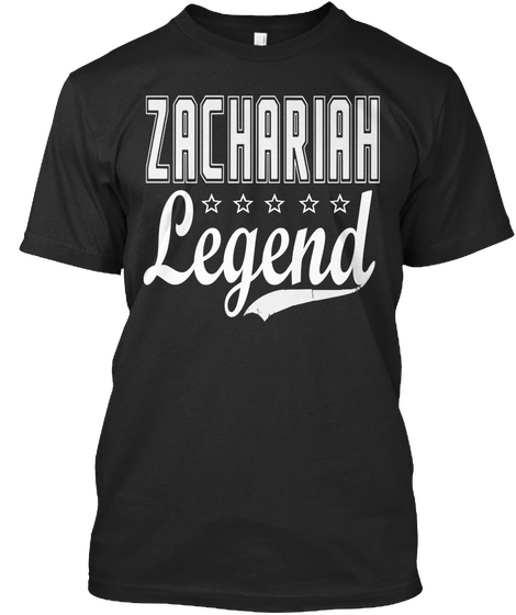 Zachariah Legend Black áo T-Shirt Front