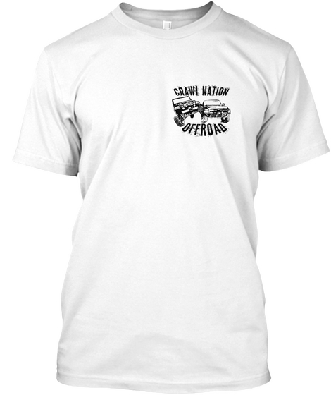 Crawl Nation Offroad White áo T-Shirt Front