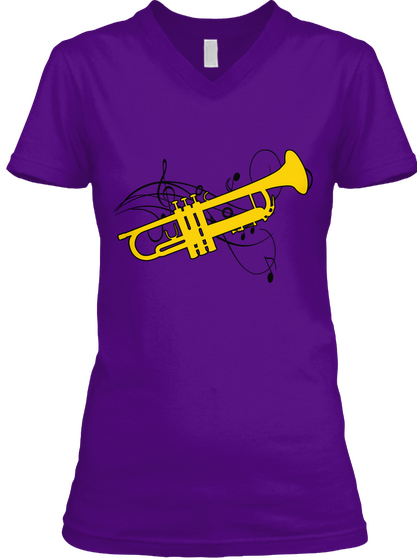 Trumpet! Team Purple  T-Shirt Front