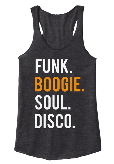 Funk. Boogie. Soul. Disco.  Eco Black Camiseta Front
