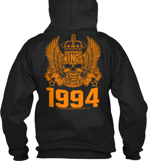 Kings Are Born In 1994 Black T-Shirt Back
