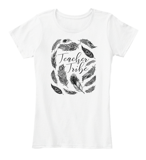 Teacher Tribe White Camiseta Front