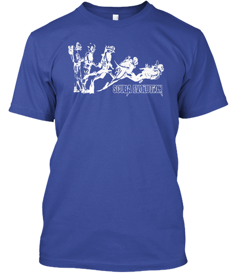 Scuba Evolution Deep Royal T-Shirt Front