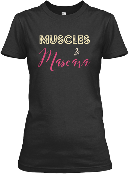 Muscles & Black áo T-Shirt Front