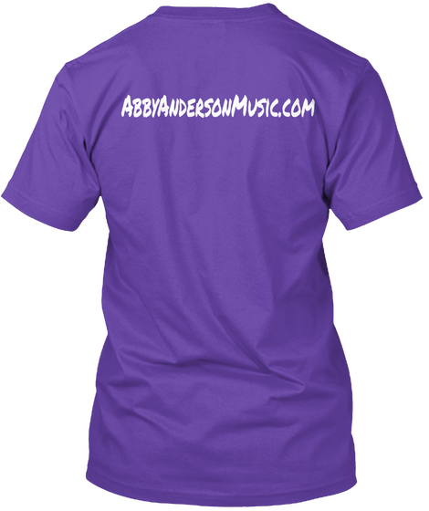 Abbyandersonmusic. Com Purple Rush Camiseta Back