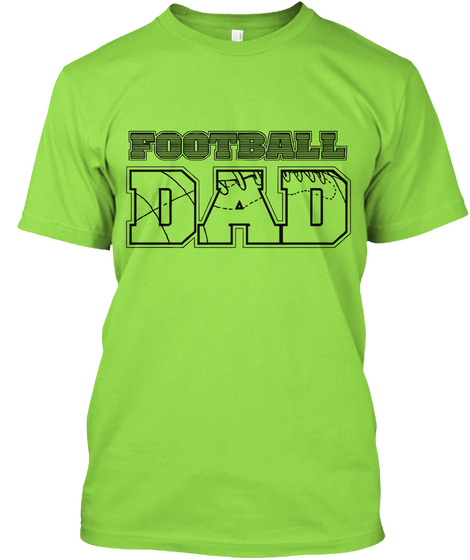 Football Limitted Edition 4 Him Lime T-Shirt Front