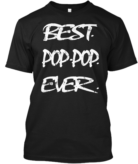 Best Pop Ever Black T-Shirt Front