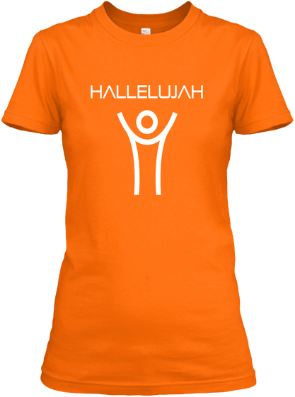 Hallelujah Orange Camiseta Front