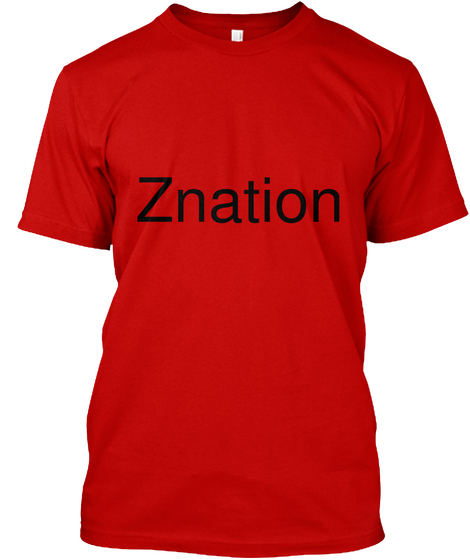 Znation Classic Red T-Shirt Front