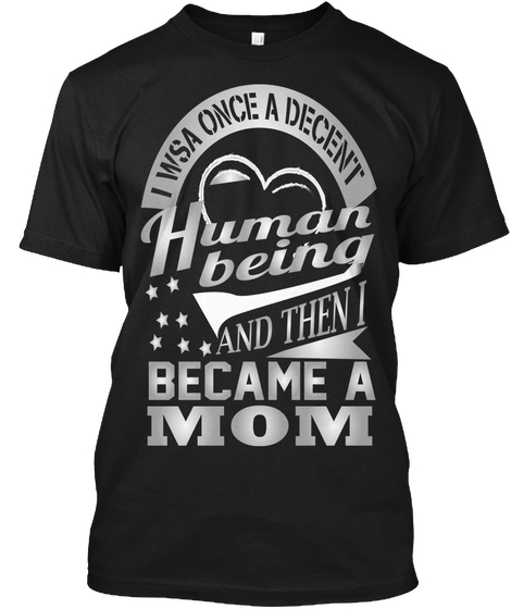 Mom Tshirt Black Camiseta Front