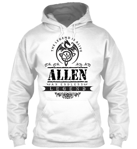 The Legend Is Alive Allen An Endless Legend White Maglietta Front