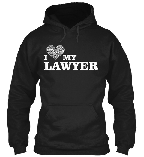 I My Lawyer Black Camiseta Front